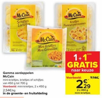 Carrefour Market Gamma aardappelen McCain aanbieding