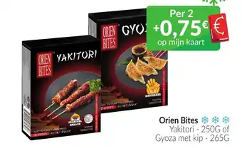 Orien Bites Yakitori 250g of Gyoza met kip 265g
