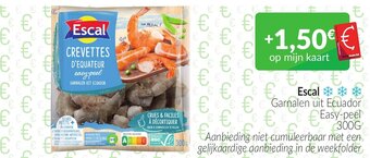 Intermarché Escal Garnalen uit Ecuador Easy-peel 300g aanbieding