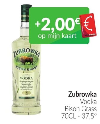Intermarché Zubrowka Vodka Bison Grass aanbieding