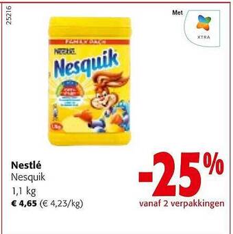 Colruyt Nestlé nesquik aanbieding