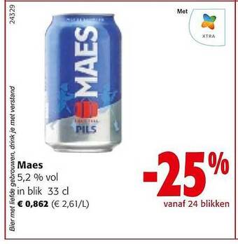 Colruyt Maes 5,2% vol aanbieding