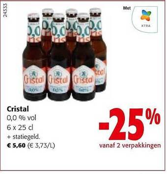 Colruyt Cristal 0,0% vol aanbieding