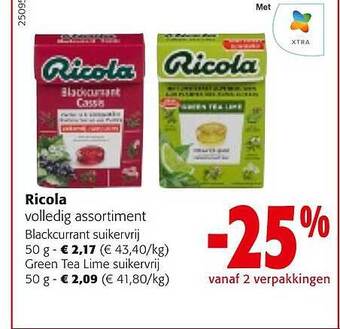 Colruyt Ricola aanbieding