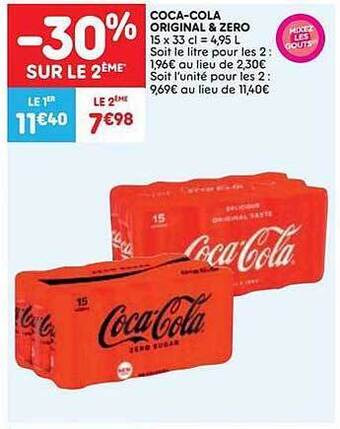 Leader Price Coca-cola original & zero aanbieding