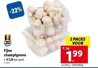 Lidl Fijne champignons aanbieding