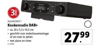 Lidl Keukenradio dab+ aanbieding