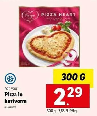 Lidl Pizza in hartvorm aanbieding
