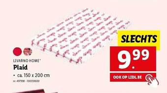 Lidl Livarno home plaid aanbieding