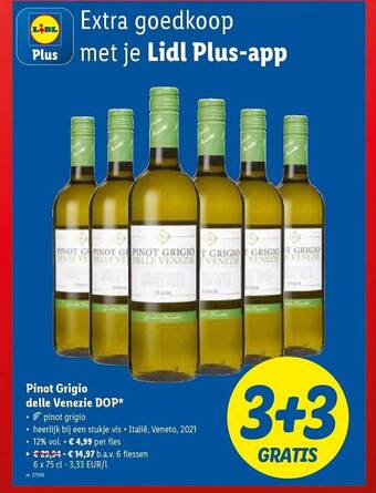 Lidl Pinot grigio delle venezie dop aanbieding
