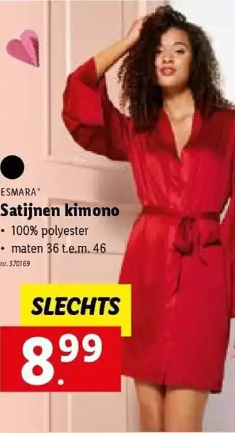 Lidl Esmara satijnem kimono aanbieding