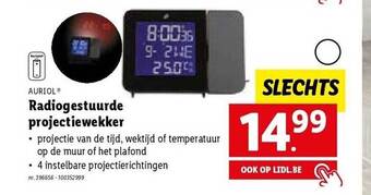 Lidl Auriol radiogestuurde projectiewekker aanbieding