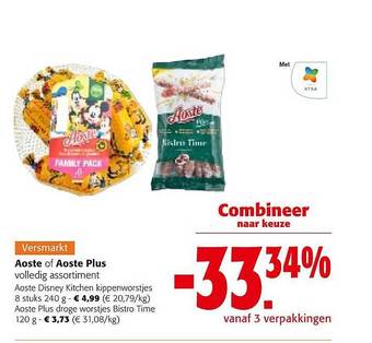 Colruyt Aoste of aoste plus aanbieding