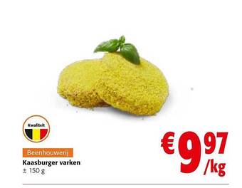 Colruyt Kaasburger varken aanbieding