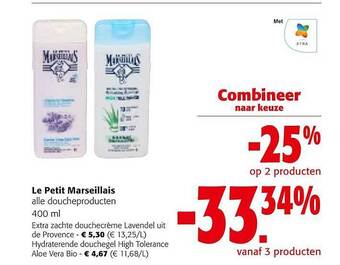Colruyt Le petit marseillais doucheproducten aanbieding