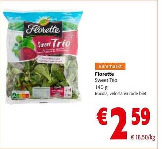 Colruyt Florette sweet trio aanbieding