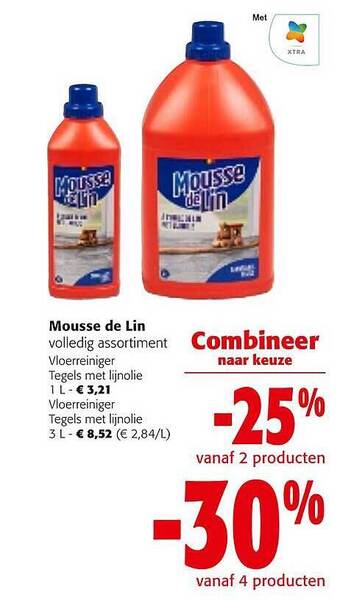 Colruyt Mousse de lin aanbieding
