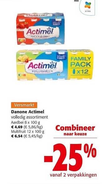 Colruyt Danone actimel aanbieding