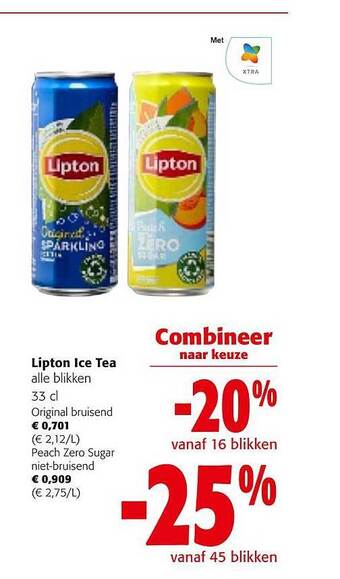 Colruyt Lipton ice tea aanbieding