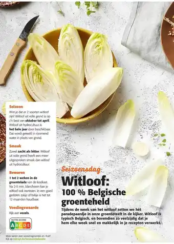 Colruyt Witloof : 100% belgische groenteheld aanbieding