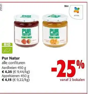 Colruyt Pur natur alle confituren aanbieding