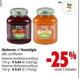 Materne of nostalgie alle confituren