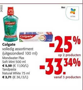 Colruyt Colgate aanbieding