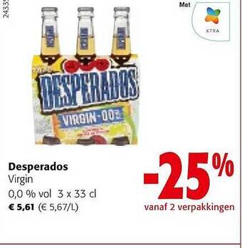 Colruyt Desperados virgin 0,0% vol aanbieding