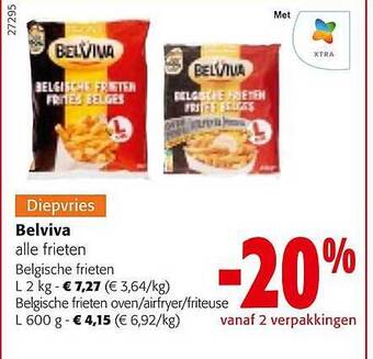 Colruyt Belviva alle frieten aanbieding