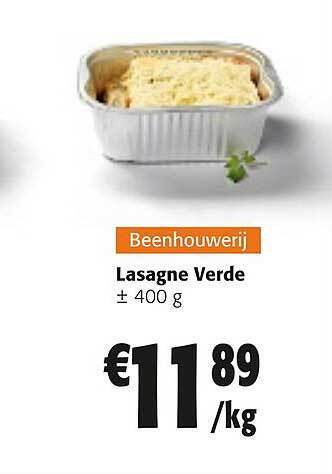 Colruyt Lasagne verde aanbieding
