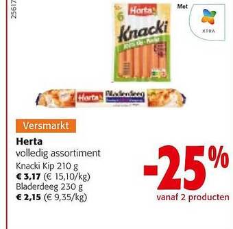 Colruyt Herta volledig assortiment aanbieding