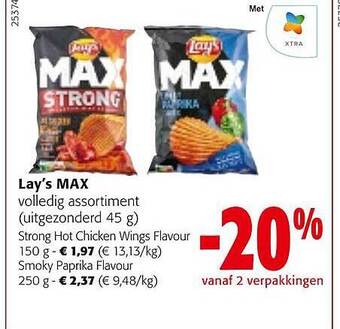 Colruyt Lay's max aanbieding