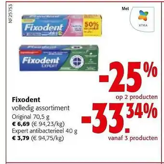 Colruyt Fixodent aanbieding
