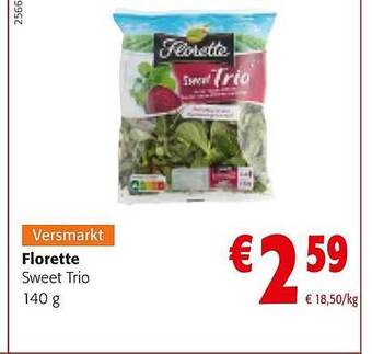 Colruyt Florette sweet trio 140 g aanbieding