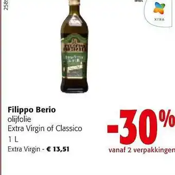 Colruyt Filippo berio olijfolie extra virgin of classico aanbieding
