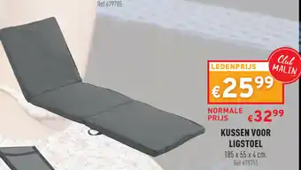 Trafic Kussen voor ligstoel 185x55x4 cm aanbieding