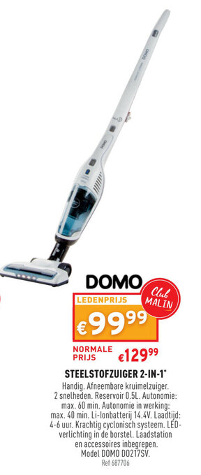 Trafic Steelstofzuiger 2-in-1 aanbieding