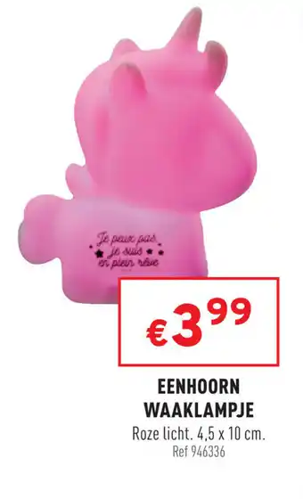Eenhoorn waaklampje 4,5x10 cm