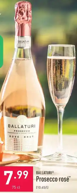 ALDI Prosecco rose 75 cl aanbieding