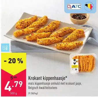 ALDI Krokant kippenhaasje 500g aanbieding
