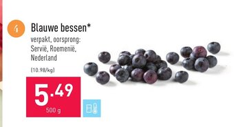 ALDI Blauwe Bessen 500g aanbieding