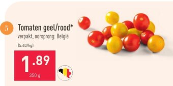 ALDI Tomaten geel/rood 350g aanbieding