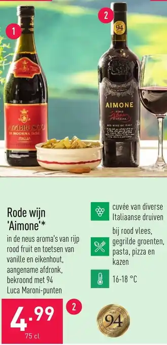 ALDI Rode wijn Aimone 750ml aanbieding