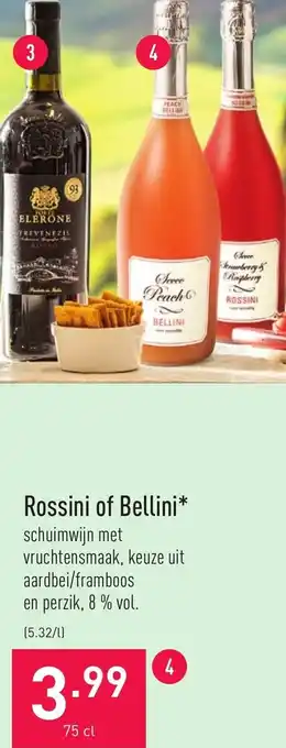 ALDI Rossini of Bellini 750ml aanbieding