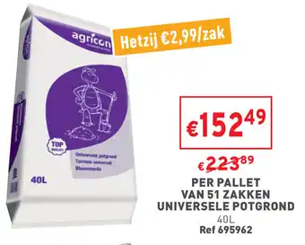 Per Pallet Van 51 Zakken Universele Potgrond