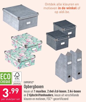 ALDI Expertiz Opbergboxen aanbieding