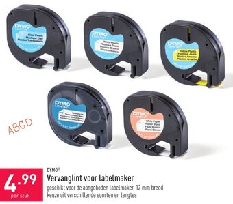 Dymo Vervanglint voor labelmaker