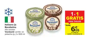 Carrefour Italiaans ijs barattolino aanbieding