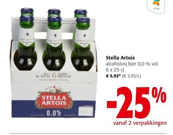 Stella artois alcoholvrij bier 0,0% vol 6 x 25cl