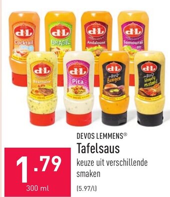 ALDI Devos Lemmens Tafelsaus 300ml aanbieding